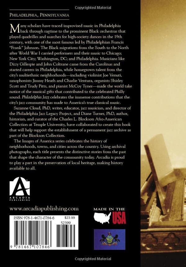 back cover of philly jazz book